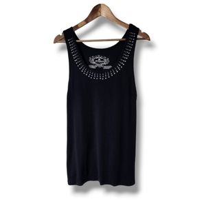 Silver Studded Tank Top | Green Source | 2XL